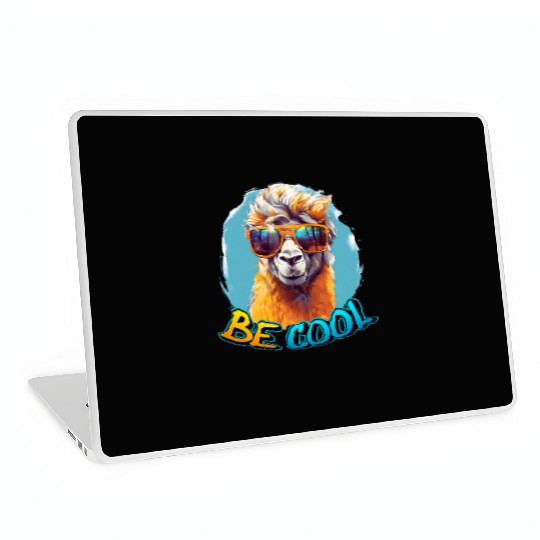Be Cool, Be Llama-Men's and Women's Laptop Skins