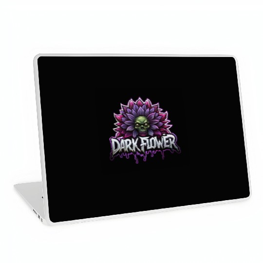 Dark flower, zombie style, dark fantasy Laptop Skins