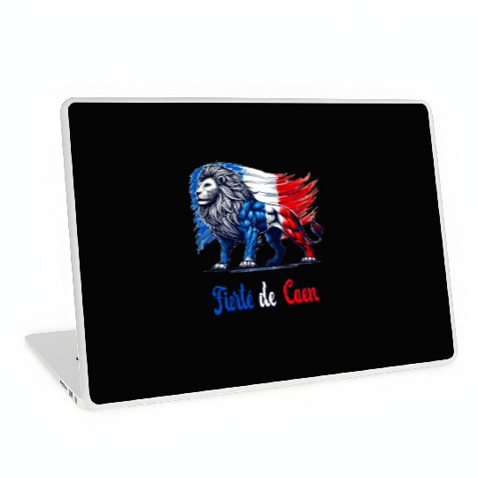 The pride of Caen flag design Laptop Skins
