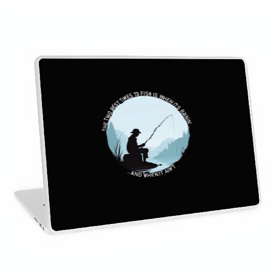 Angler Fishing Fish Fisherman Laptop Skins
