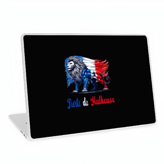 The pride of Mulhouse flag design Laptop Skins