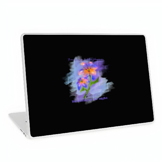 My Midnight Flower Laptop Skins