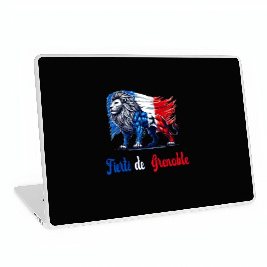 The proud Grenoble flag design Laptop Skins