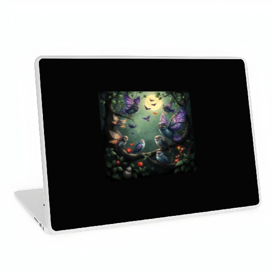 Enchanted Forest Creatures Halloween Ideas Laptop Skins