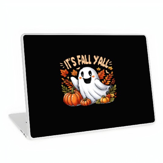 Retro It s Fall Y all Pumpkin Spice Latte Laptop Skins