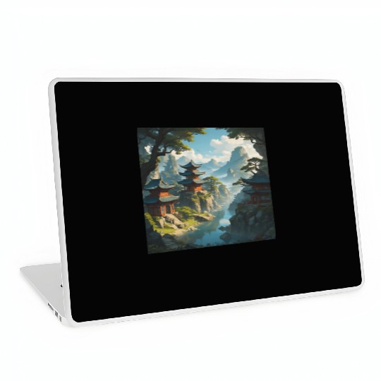 Peaceful Pagoda Laptop Skins