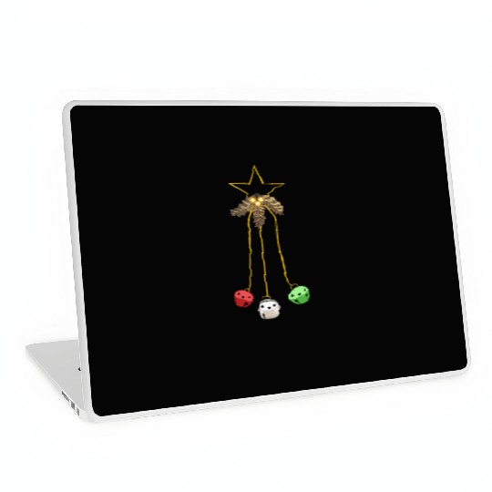 Jingle Bells Star Wreath Laptop Skins