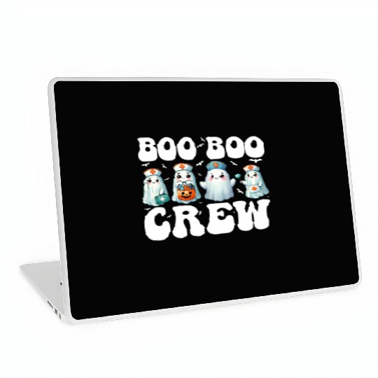 Boo Boo Crew Nurse Gifts Funny Halloween Costume Laptop Skins