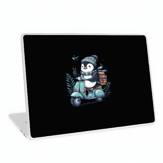 funny penguin , Penguin on a degr , Penguin Lovers Laptop Skins