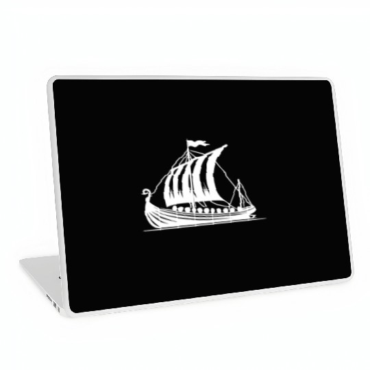 Dragon Boat Viking Style Sail Design Laptop Skins
