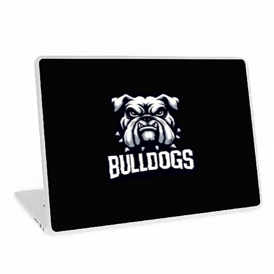 Bulldogs Mascot Back To School Team Spirit Laptop Skins