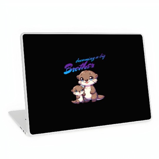 Soon I'll Be A Big Brother, Sweet Otter Brother Laptop Skins