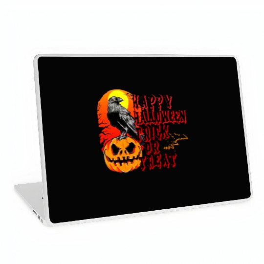 Halloween trick or treat Laptop Skins