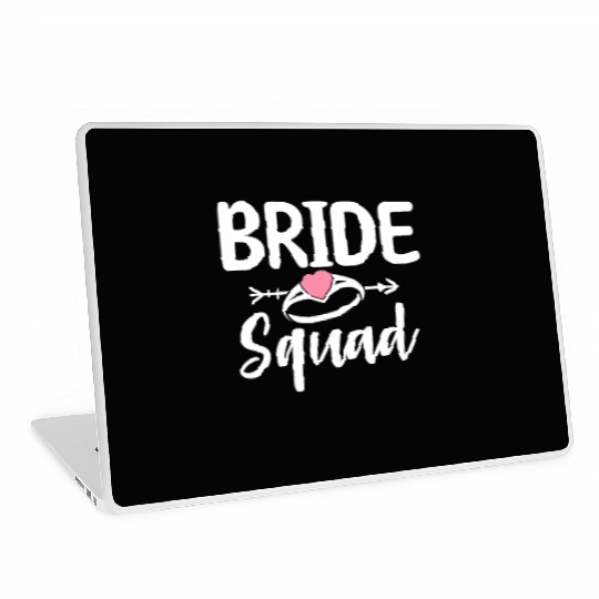 Bride Squad Bridal Party Bachelorette Party Laptop Skins