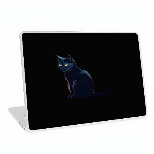 A Black Cat Laptop Skins