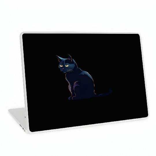 A Black Cat Laptop Skins