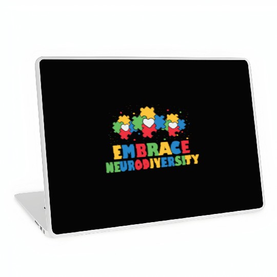 embrace neurodiversity - Embrace ADHD Autism ASD Laptop Skins