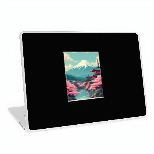 Serenity Beneath Mount Fuji Laptop Skins