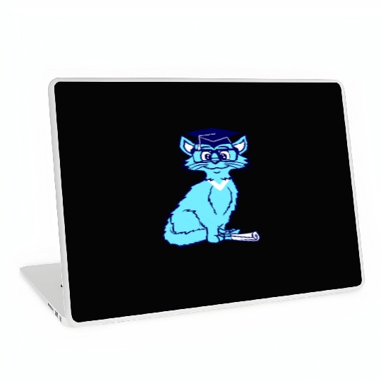 College Degree Cat School-leaving Certificate Pass Laptop Skins