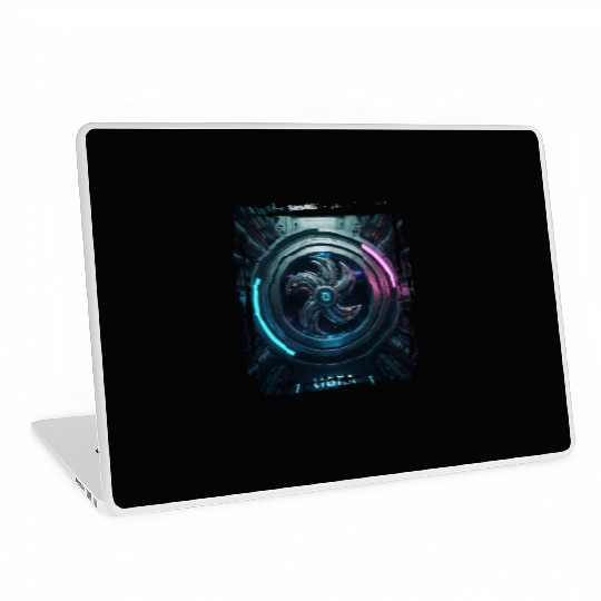 Zodiac sign Libra in cyberpunk era Future Laptop Skins