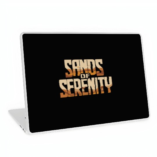 Sands of Serenity – Desert Escape Typography Laptop Skins