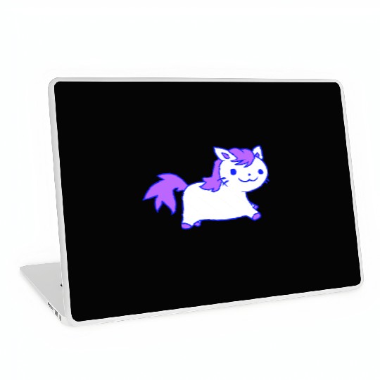 Little Pony Cat Face Little Small Horse Riding Fun Laptop Skins