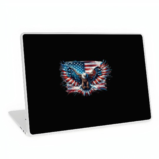 Patriotic American Eagle Pride 4th of July Spirit Laptop Skins