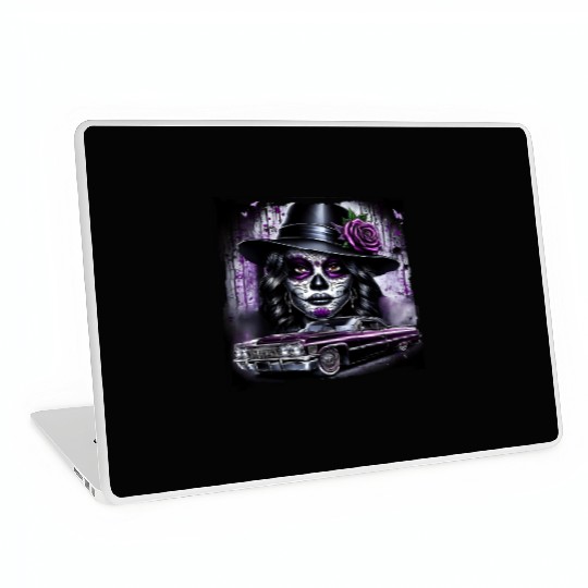 lowrider catrina Sugar skull Laptop Skins