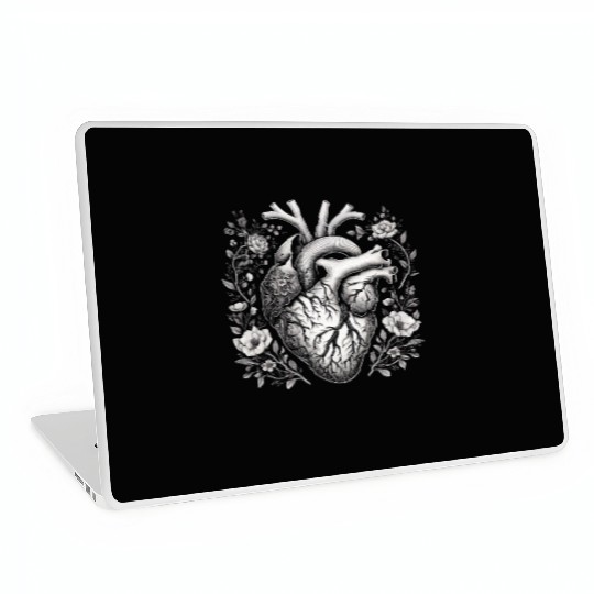Botanical Heart Artistic Anatomy Laptop Skins