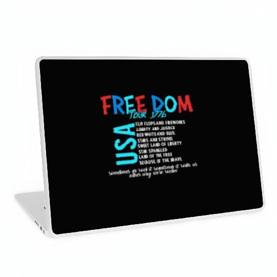 USA Free Dom tour 1776 Laptop Skins