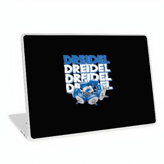 Spinning Dreidels Hanukkah Fun Laptop Skins