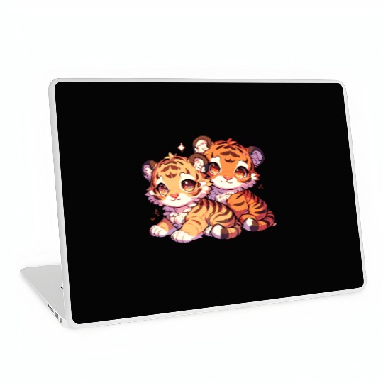 Adorable Baby Tiger Cubs Artwork - Cute and Laptop Skins