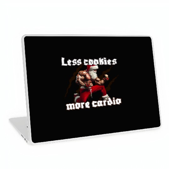 Muscle Santa Laptop Skins – Christmas Workout Apparel