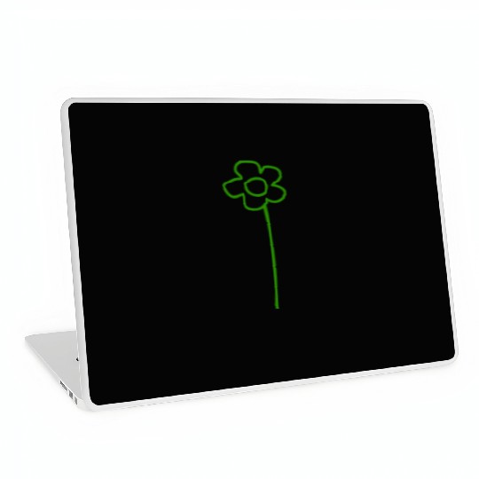 Green Daisies Flower Spring Summer Little Flowers Laptop Skins