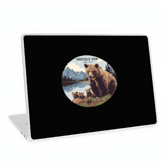 Grizzly 399 In Memory of Bear 399 Mama Forever Laptop Skins