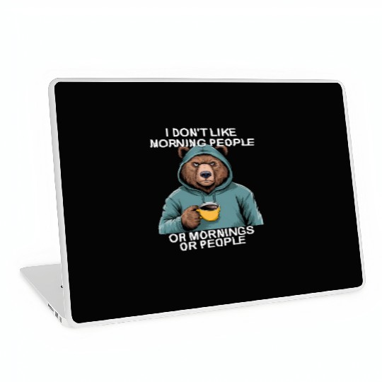 Funny Bear Grizzly Laptop Skins