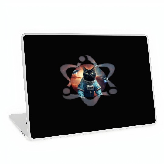 Space Cat Science Laptop Skins