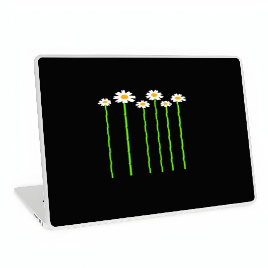 Many Pretty Daisy Flowers Decorative Nature Design Laptop Skins