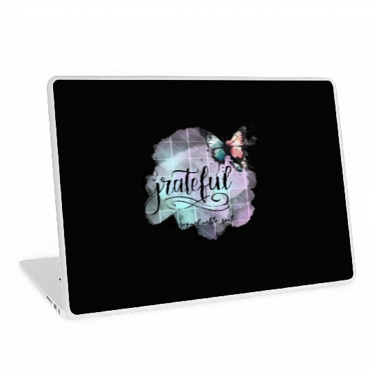 grateful is the sign of noble souls Laptop Skins