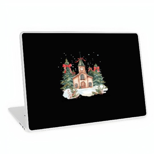 Oh Come Let Us Adore Him Funny Chrismas Jesus Laptop Skins