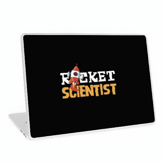 Rocket Scientist Cute Cartoon Rocket Fun Laptop Skins