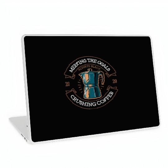 Meeting Goals Crushing Coffee Business Men Women Laptop Skins