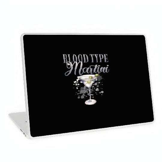 Blood Type Martini Cocktail Bartender Laptop Skins