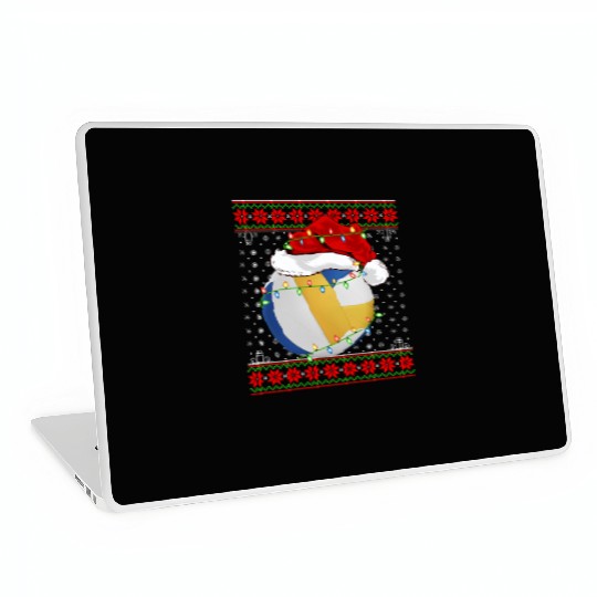 Volleyball Player Christmas Laptop Skins