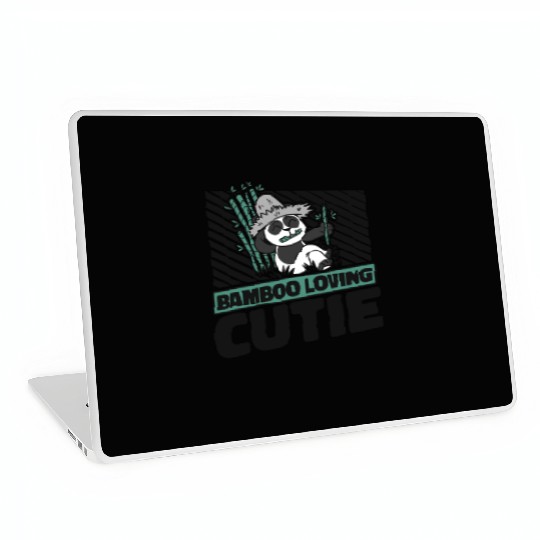 Bamboo Loving Cutie Panda Bear Friend Giant Panda Laptop Skins