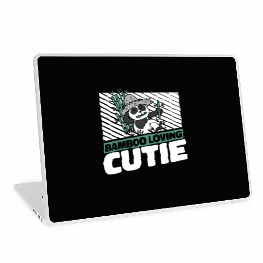 Bamboo Loving Cutie Panda Bear Friend Giant Panda Laptop Skins