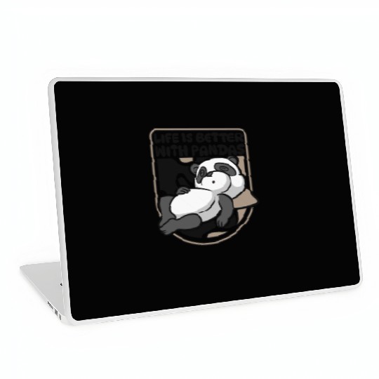 Life Is Better With Pandas Panda Bear Friend Laptop Skins