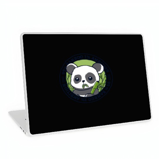 99% Bamboo 1% Ambition Panda Bear Friend Lover Laptop Skins
