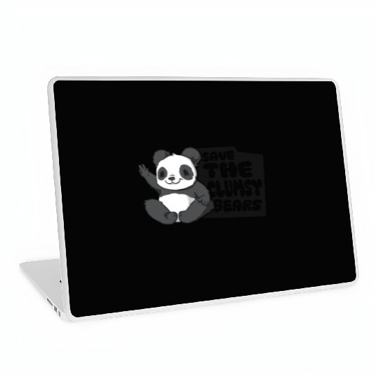 Save The Clumsy Bears Panda Bear Friend Lover Laptop Skins