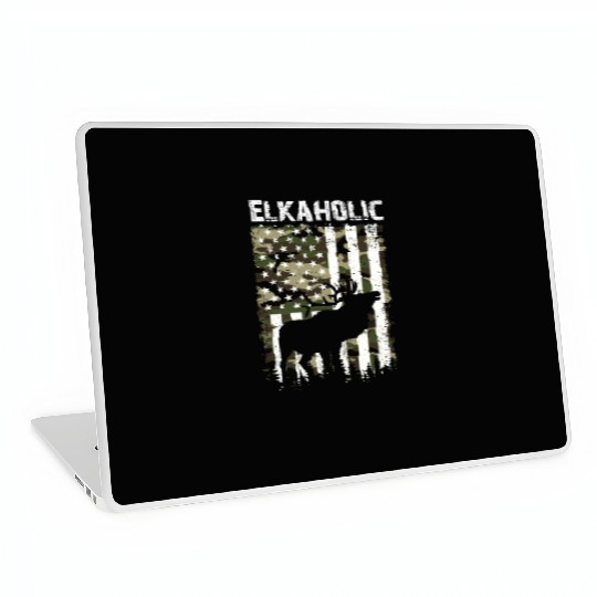 Elk Hunting Elkaholic Hunters Laptop Skins